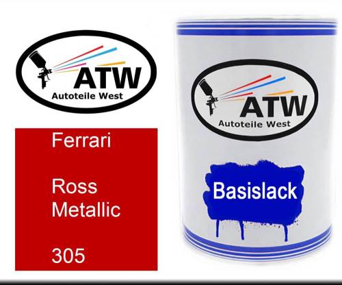 Ferrari, Ross Metallic, 305: 500ml Lackdose, von ATW Autoteile West.